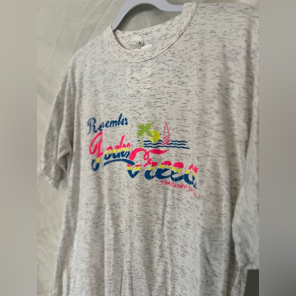 Large vintage washed out retro quarter tee - Picture 2 of 3